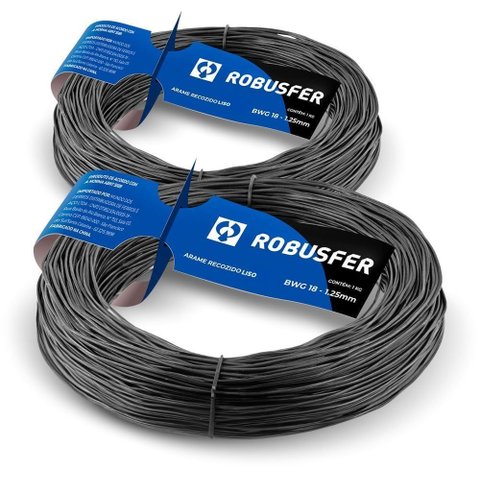 Arame Recozido Bwg 12 2,77 Mm Rolo 20 Kg Robusfer