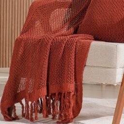 Manta Decorativa Atacama New 160x220cm Telha - 3