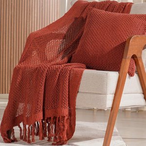 Manta Decorativa Atacama New 160x220cm Telha