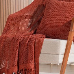 Manta Decorativa Atacama New 160x220cm Telha - 4