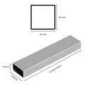 Ver imagem 3 de Tubo Metalon Quadrado - 20mm X 20mm - Polido - 70cm