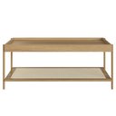 Ver imagem 5 de Mesa de Centro para Sala com Prateleira Arlo A10 Hanover/dourado - Mpozenato