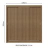 Guarda-roupa Casal 3 Portas de Correr Rustic Sublime Madesa - 4