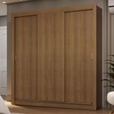Ver imagem 1 de Guarda-roupa Casal 3 Portas de Correr Rustic Sublime Madesa