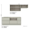 Ver imagem 4 de Cozinha Compacta 4 Peças em MDF com Tampo Cooktop Fineze Areio