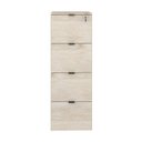 Ver imagem 7 de Kit 2 Gaveteiros Arquivo 4 Gavetas para Pastas Suspensas com Chave Kuadra Yescasa Off White
