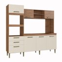 Ver imagem 2 de Cozinha Compacta 7 Portas 2 Gavetas 2 Nichos para Forno Melyna CZ6672 Móveis