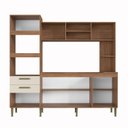 Ver imagem 4 de Cozinha Compacta 7 Portas 2 Gavetas 2 Nichos para Forno Melyna CZ6672 Móveis