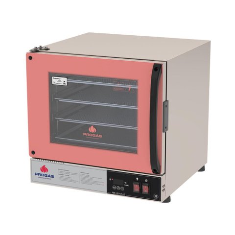 Forno Turbo Elétrico Fast Oven 4 Assadeiras Prp-004 Plus Digital Rosa 127v - Progás