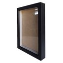 Ver imagem 2 de Moldura Quadro Cofre Porta Objetos 3cm 20x30cm - Várias Cores Tacolado Moldura Caixa 3cm Preta com V
