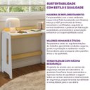 Ver imagem 7 de Escrivaninha Petit Casatema 94cm MadeiraOriginals Branco E Mel