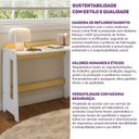 Ver imagem 7 de Escrivaninha Petit Casatema MadeiraOriginals 94cm Madeiraoriginals Branco e Mel