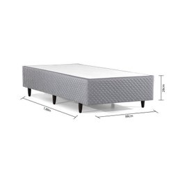 Cama Box Solteiro Molas Maxspring 88x188x24cm Chester  - 8