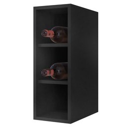 Armário Aéreo Nevada com Nicho 180cm 4 Portas Preto - Lumil Lumil Móveis - 5