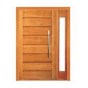 Ver imagem 1 de Porta Pivotante Horizontal com Visor Lateral - Madeira Maciça - Angelim:2,17m X 1,40m