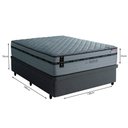 Ver imagem 3 de Cama Box Baú com Colchão Casal Látex Molas Ensacadas New York Firme King Koil 138x188
