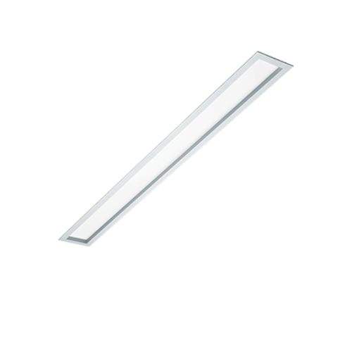 Luminária Embutir Retangular 66cm Alumínio Visor Acrílico 2xt8 Branco Revoluz