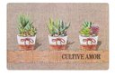 Ver imagem 1 de Jogo Americano Flex 28x44cm Copa&Cia 4 Peças Estampa: Suculentas