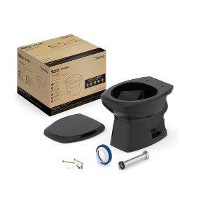 Kit de Bacia Convencional Assento Pp com Queda Amortecida e Complementos de Instalação Thema Roca I