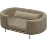 Cama para Cachorro e Gato Caminha Chase Pet Veludo Bege Pés Metal com Regulagem - Arkell - 1