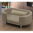 Ver imagem 2 de Cama para Cachorro e Gato Caminha Chase Pet Veludo Bege Pés Metal com Regulagem - Arkell