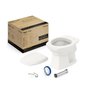 Kit de Bacia Convencional Assento Pp com Queda Amortecida e Complementos de Instalação Thema Roca I - 1
