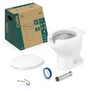 Ver imagem 5 de Kit Vaso Sanitário Convencional com Abertura e Assento Acesso Celite Branco/Brilhante