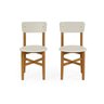 Kit 2 Cadeiras em Madeira Maciça Elisa para Sala de Jantar Off-white - 3