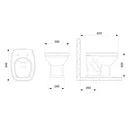 Ver imagem 3 de Vaso Sanitário Convencional com Assento Queda Amortecida Fit Plus Celite