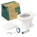 Ver imagem 6 de Vaso Sanitário Convencional com Assento Queda Amortecida Fit Plus Celite Bege/Pergamon Brilhante