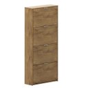 Ver imagem 1 de Sapateira Armário Organizador Basculante 24 Pares 4 Portas:castanho