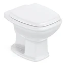 Ver mais imagens de Vaso Sanitário Convencional com Assento Queda Amortecida Fit Plus Celite Cinza/Prata Brilhante