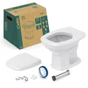 Ver imagem 6 de Vaso Sanitário Convencional com Assento Queda Amortecida Fit Plus Celite Cinza/Prata Brilhante