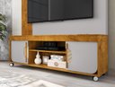 Ver imagem 4 de Estante Home Maragogi para Tv de 65" Naturalle/off-white - Bechara