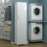 Armario multiuso para lavanderia 1 porta organizador de produtos limpeza AJL Armário Multiuso De 1 P - 3