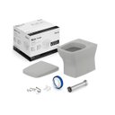 Ver imagem 3 de Kit de Bacia Convencional Assento Termofixo com Queda Amortecida e Complementos de Instalação Boss Roca Cinza/Stone Fosco