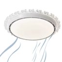 Ver imagem 1 de Luminaria Ventilador Sem Helice Lustre Cristal 3 Tons 6 Niveis Silencioso Iluminaçao Decoraçao Sala