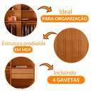 Ver imagem 7 de Guarda Roupa Casal Marrocos MDF 8 Portas 4 Gavetas Moderna Mobília