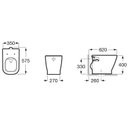 Ver imagem 4 de Vaso Sanitário Convencional com Assento Termofixo Queda Amortecida Gap Roca