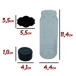 Pote Tempero Kit 8 Potes + 8 Etiquetas Adesivas Tampa Dupla Arte Cozinha Potes de Tempero - 2 Pote Tempero Kit 8 Potes + 8 Etiquetas Adesivas Tampa Dupla Arte Cozinha Potes de Tempero - 2