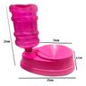 Bebedouro Automático 1l Cães Gatos Não Molha Pelos - Rosa - 4