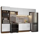 Ver imagem 3 de Armário de Cozinha Completa 350cm Rustic/Branco Stella Madesa 01