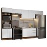 Armário de Cozinha Completa 350cm Rustic/Branco Stella Madesa 01 - 3