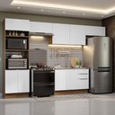 Ver imagem 1 de Armário de Cozinha Completa 350cm Rustic/Branco Stella Madesa 01