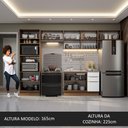 Ver imagem 6 de Armário de Cozinha Completa 350cm Rustic/Branco Stella Madesa 01