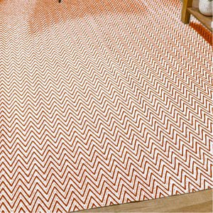 Tapete Egípcio - 100 % Algodão - Antiderrapante - 1,00m X 1,40m - Terracota - Toque Ideal