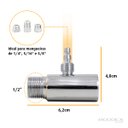 Ver imagem 2 de Adaptador Conexão Mangueira Purificador Filtro 1/4 5/16 3/8