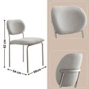 Ver imagem 3 de Conjunto com 2 Cadeiras Metal Marchezine Moderna Mobilia