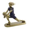 Escultura Decorativa Jogadora Vôlei Estatueta em Resina 16cm - 2