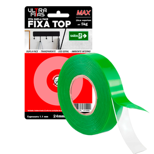 Fita Dupla Face Fixa Top Vhb 24 Mm X 02 Metros - Verde